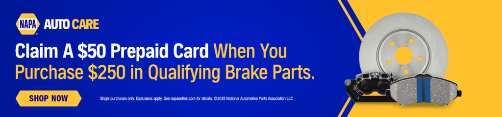 NAPA Brakes rebate offer