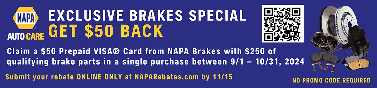 NAPA Brakes Rebate