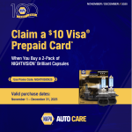 NAPA Nightvision Headlight capsule offer